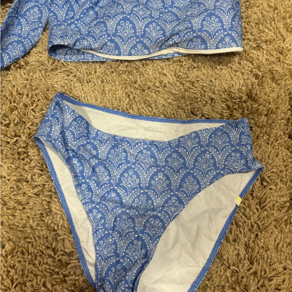 Summer Salt two piece, side stroke line